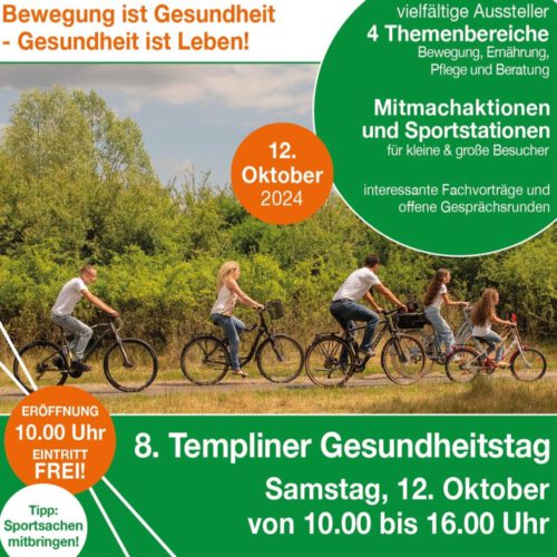 Lok Templin ist beim 8. Gesundheitstag dabei